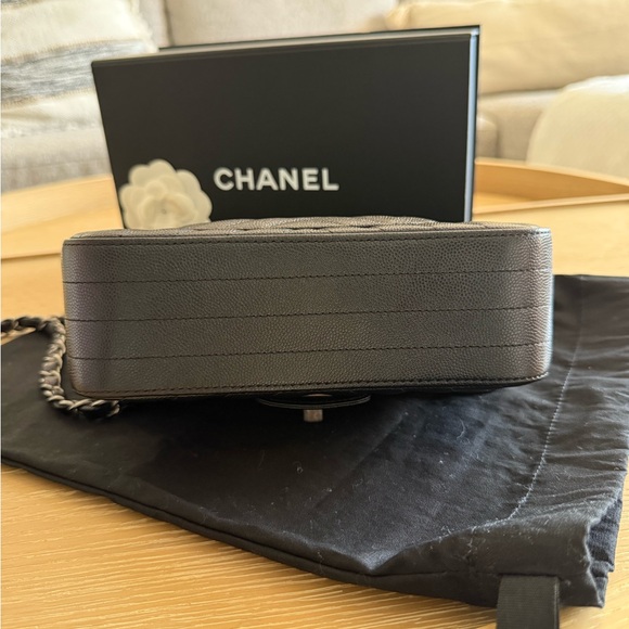 Chanel mini Rectangular in Caviar Chevron 17b iridescent - Picture 5 of 16